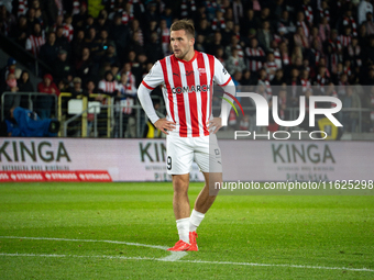 Benjamin Kallman during the game between KS Cracovia and Stal Mielec in Krakow, Poland, on September 30, 2024. PKO BP Ekstraklasa, Polish fo...