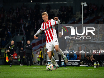 Bartosz Biedrzycki during the game between KS Cracovia and Stal Mielec in Krakow, Poland, on September 30, 2024. PKO BP Ekstraklasa, Polish...