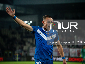 Maciej Domanski participates in the game between KS Cracovia and Stal Mielec in Krakow, Poland, on September 30, 2024. PKO BP Ekstraklasa, P...