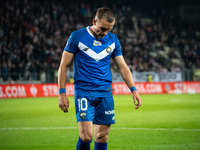 Maciej Domanski participates in the game between KS Cracovia and Stal Mielec in Krakow, Poland, on September 30, 2024. PKO BP Ekstraklasa, P...