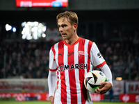 Mikkel Maigaard participates in the game between KS Cracovia and Stal Mielec in Krakow, Poland, on September 30, 2024. PKO BP Ekstraklasa, P...