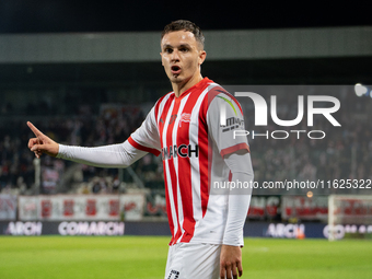 Jani Atanasov during the game between KS Cracovia and Stal Mielec in Krakow, Poland, on September 30, 2024. PKO BP Ekstraklasa, Polish footb...