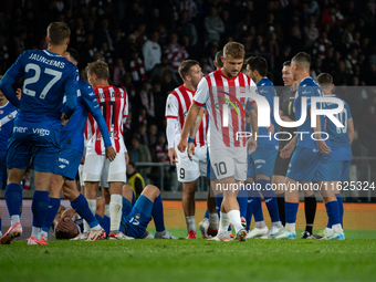 PKO BP Ekstraklasa game between KS Cracovia and Stal Mielec in Krakow, Poland, on September 30, 2024. Polish football league match at Cracov...