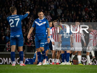 PKO BP Ekstraklasa game between KS Cracovia and Stal Mielec in Krakow, Poland, on September 30, 2024. Polish football league match at Cracov...