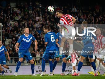 PKO BP Ekstraklasa game between KS Cracovia and Stal Mielec in Krakow, Poland, on September 30, 2024. Polish football league match at Cracov...