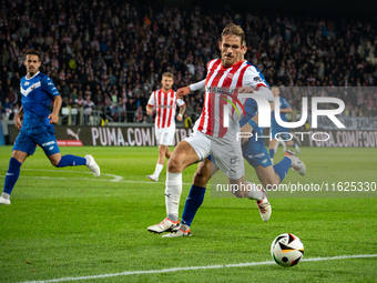 Mikkel Maigaard participates in the game between KS Cracovia and Stal Mielec in Krakow, Poland, on September 30, 2024. PKO BP Ekstraklasa, P...