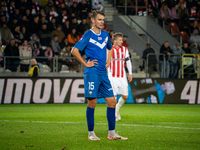 Marvin Senger during the game between KS Cracovia and Stal Mielec in Krakow, Poland, on September 30, 2024. PKO BP Ekstraklasa, Polish footb...