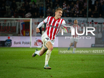 Bartosz Biedrzycki during the game between KS Cracovia and Stal Mielec in Krakow, Poland, on September 30, 2024. PKO BP Ekstraklasa, Polish...