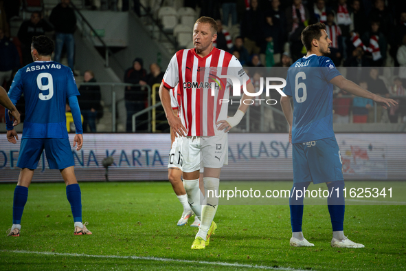 Kamil Glik participates in the game between KS Cracovia and Stal Mielec in Krakow, Poland, on September 30, 2024. PKO BP Ekstraklasa, Polish...