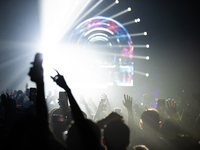 Zedd fans cheer during the DJ's concert at 713 Music Hall in Houston, Texas, on September 28, 2024. (