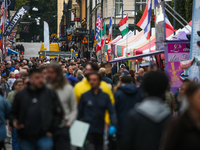 General view of the International Food Festival in Linkoping, Sweden, on October 1, 2024. The festival takes place from October 1 to 5. (