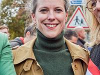 Lucie Castets, the left-wing New Popular Front (NFP - Nouveau Front Populaire) coalition's candidate for Prime Minister and an economist, wa...