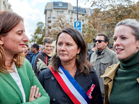 Politicians from the left-wing New Popular Front (NFP - Nouveau Front Populaire) coalition, including Eric Coquerel, Marine Tondelier, Lucie...