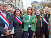 Politicians from the left-wing New Popular Front (NFP - Nouveau Front Populaire) coalition, including Eric Coquerel, Marine Tondelier, Lucie...