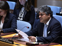 Sivanka Dhanapala, Director of the United Nations High Commissioner for Refugees Office in New York, briefs the Security Council meeting on...