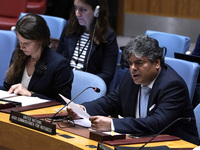 Sivanka Dhanapala, Director of the United Nations High Commissioner for Refugees Office in New York, briefs the Security Council meeting on...