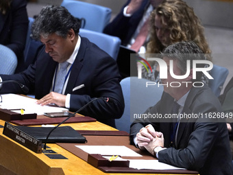 Par Liljert, Director of the International Organization for Migration Office to the United Nations, briefs the Security Council meeting on m...