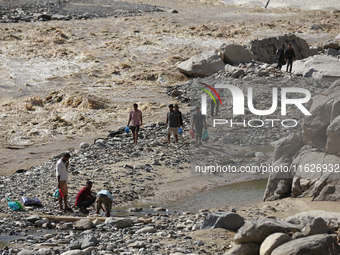 Nepali passengers travel through the BP Highway, a major highway that connects Kathmandu directly with the Southern Plains of Nepal, making...