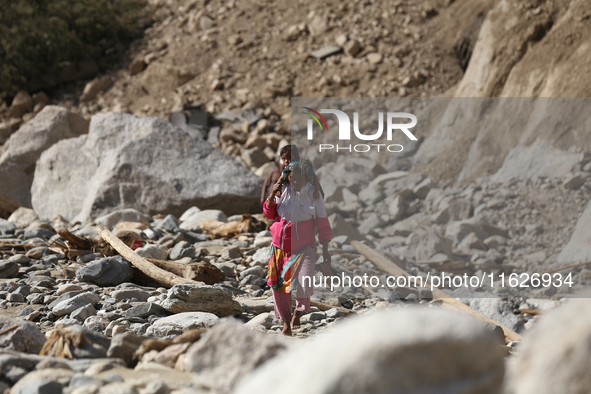 Nepali passengers travel through the BP Highway, a major highway that connects Kathmandu directly with the Southern Plains of Nepal, making...