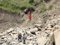 Nepali passengers travel through the BP Highway, a major highway that connects Kathmandu directly with the Southern Plains of Nepal, making...