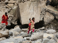 Nepali passengers travel through the BP Highway, a major highway that connects Kathmandu directly with the Southern Plains of Nepal, making...