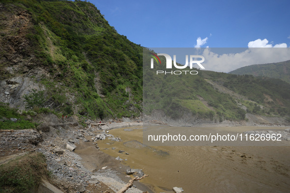 Nepali passengers travel through the BP Highway, a major highway that connects Kathmandu directly with the Southern Plains of Nepal, making...