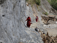 Nepali passengers travel through the BP Highway, a major highway that connects Kathmandu directly with the Southern Plains of Nepal, making...