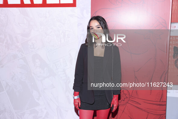 Carla Gaytan attends the Marvel 85 red carpet of the Fashion Forward at Fronton Bucarelli in Mexico City, Mexico, on September 30, 2024. 