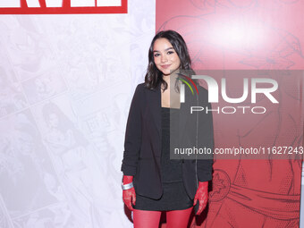 Carla Gaytan attends the Marvel 85 red carpet of the Fashion Forward at Fronton Bucarelli in Mexico City, Mexico, on September 30, 2024. (