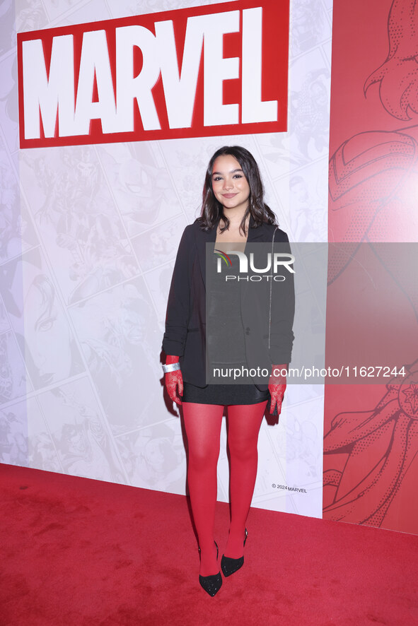 Carla Gaytan attends the Marvel 85 red carpet of the Fashion Forward at Fronton Bucarelli in Mexico City, Mexico, on September 30, 2024. 