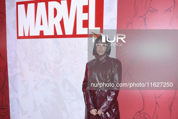 Jessica Diaz attends the Marvel 85 red carpet of the Fashion Forward at Fronton Bucarelli in Mexico City, Mexico, on September 30, 2024. 