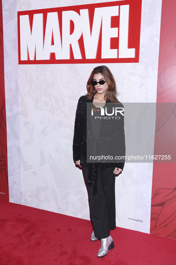 Mar de Regil attends the Marvel 85 red carpet of the Fashion Forward at Fronton Bucarelli in Mexico City, Mexico, on September 30, 2024. 