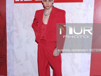 A guest attends the Marvel 85 red carpet of the Fashion Forward at Fronton Bucarelli in Mexico City, Mexico, on September 30, 2024. (