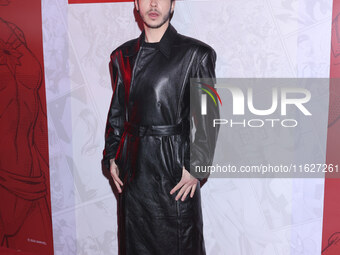 A guest attends the Marvel 85 red carpet of the Fashion Forward at Fronton Bucarelli in Mexico City, Mexico, on September 30, 2024. (