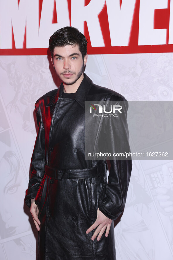 A guest attends the Marvel 85 red carpet of the Fashion Forward at Fronton Bucarelli in Mexico City, Mexico, on September 30, 2024. 