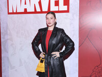 Mia Rubin attends the Marvel 85 red carpet of the Fashion Forward at Fronton Bucarelli in Mexico City, Mexico, on September 30, 2024. (