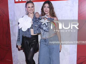 Mar Rendon and Greta Ela attend the Marvel 85 red carpet of the Fashion Forward at Fronton Bucarelli in Mexico City, Mexico, on September 30...