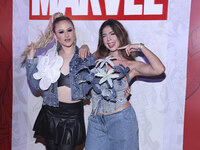 Mar Rendon and Greta Ela attend the Marvel 85 red carpet of the Fashion Forward at Fronton Bucarelli in Mexico City, Mexico, on September 30...