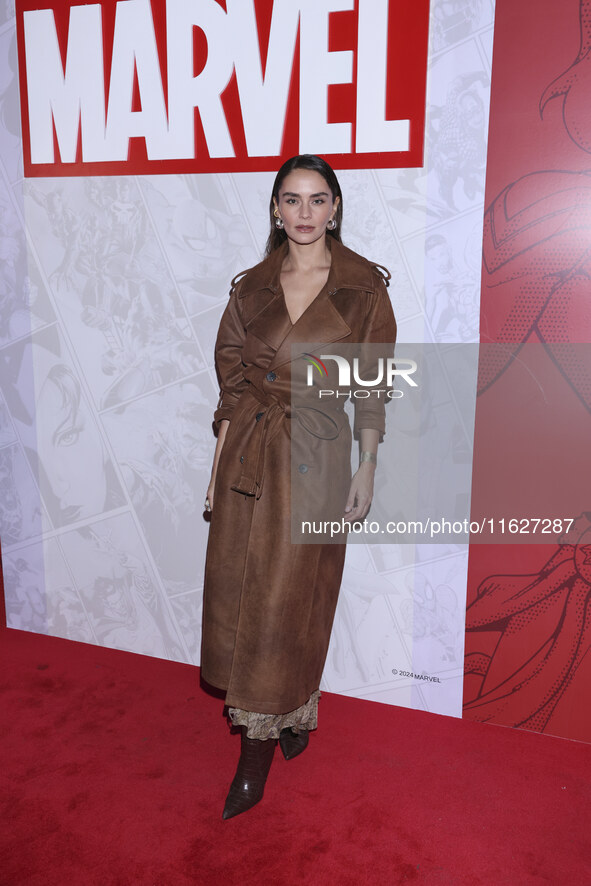 Lulu Mota attends the Marvel 85 red carpet of the Fashion Forward at Fronton Bucarelli in Mexico City, Mexico, on September 30, 2024. 