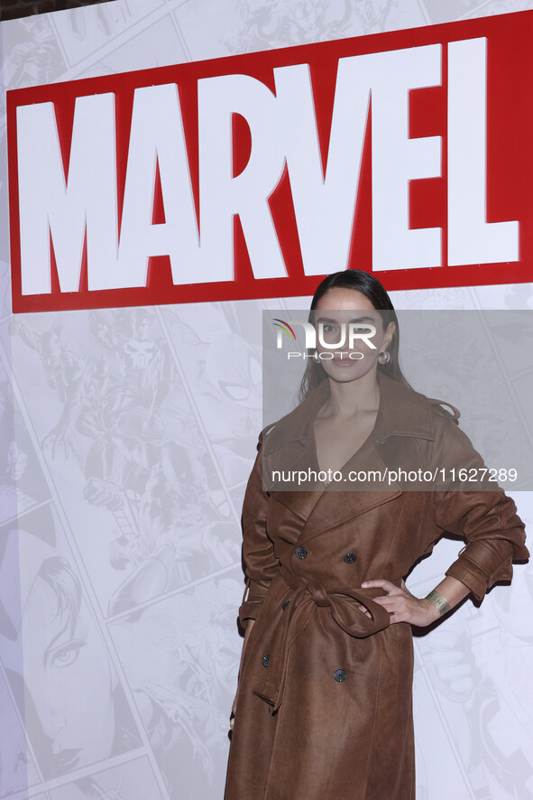 Lulu Mota attends the Marvel 85 red carpet of the Fashion Forward at Fronton Bucarelli in Mexico City, Mexico, on September 30, 2024. 