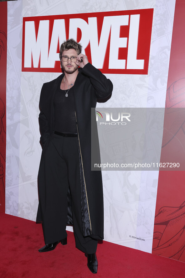 Federico Dorcaz attends the Marvel 85 red carpet of the Fashion Forward at Fronton Bucarelli in Mexico City, Mexico, on September 30, 2024. 