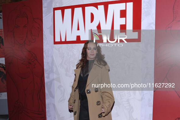 Anette Michelle attends the Marvel 85 red carpet of the Fashion Forward at Fronton Bucarelli in Mexico City, Mexico, on September 30, 2024. 