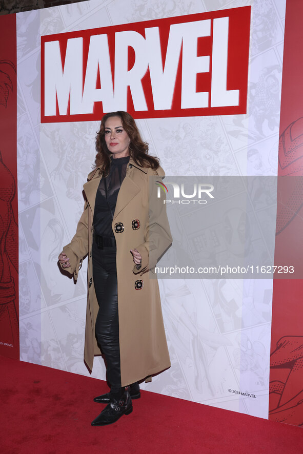 Anette Michelle attends the Marvel 85 red carpet of the Fashion Forward at Fronton Bucarelli in Mexico City, Mexico, on September 30, 2024. 