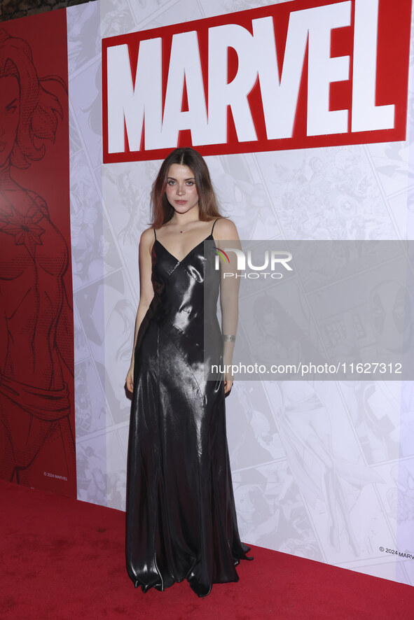 Paris Danielle attends the Marvel 85 red carpet of the Fashion Forward at Fronton Bucarelli in Mexico City, Mexico, on September 30, 2024. 