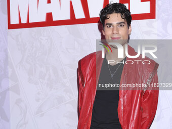 Eduardo Brito attends the Marvel 85 red carpet of the Fashion Forward at Fronton Bucarelli in Mexico City, Mexico, on September 30, 2024. (