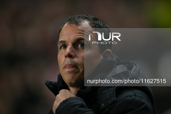 Sunderland Head Coach Regis Le Bris during the Sky Bet Championship match between Sunderland and Derby County at the Stadium Of Light in Sun...