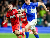 Christoph Klarer of Birmingham is in attacking action during the Sky Bet League 1 match between Birmingham City and Huddersfield Town at St...