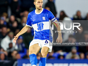 Krystian Bielik of Birmingham plays during the Sky Bet League 1 match between Birmingham City and Huddersfield Town at St Andrews @ Knighthe...