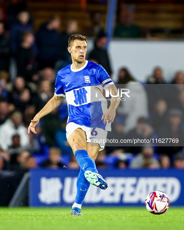 Krystian Bielik of Birmingham plays during the Sky Bet League 1 match between Birmingham City and Huddersfield Town at St Andrews @ Knighthe...