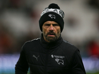 Derby County Head Coach Paul Warne during the Sky Bet Championship match between Sunderland and Derby County at the Stadium Of Light in Sund...